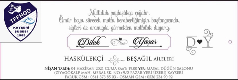 YAŞAR BEŞAĞIL NİŞANLANIYOR