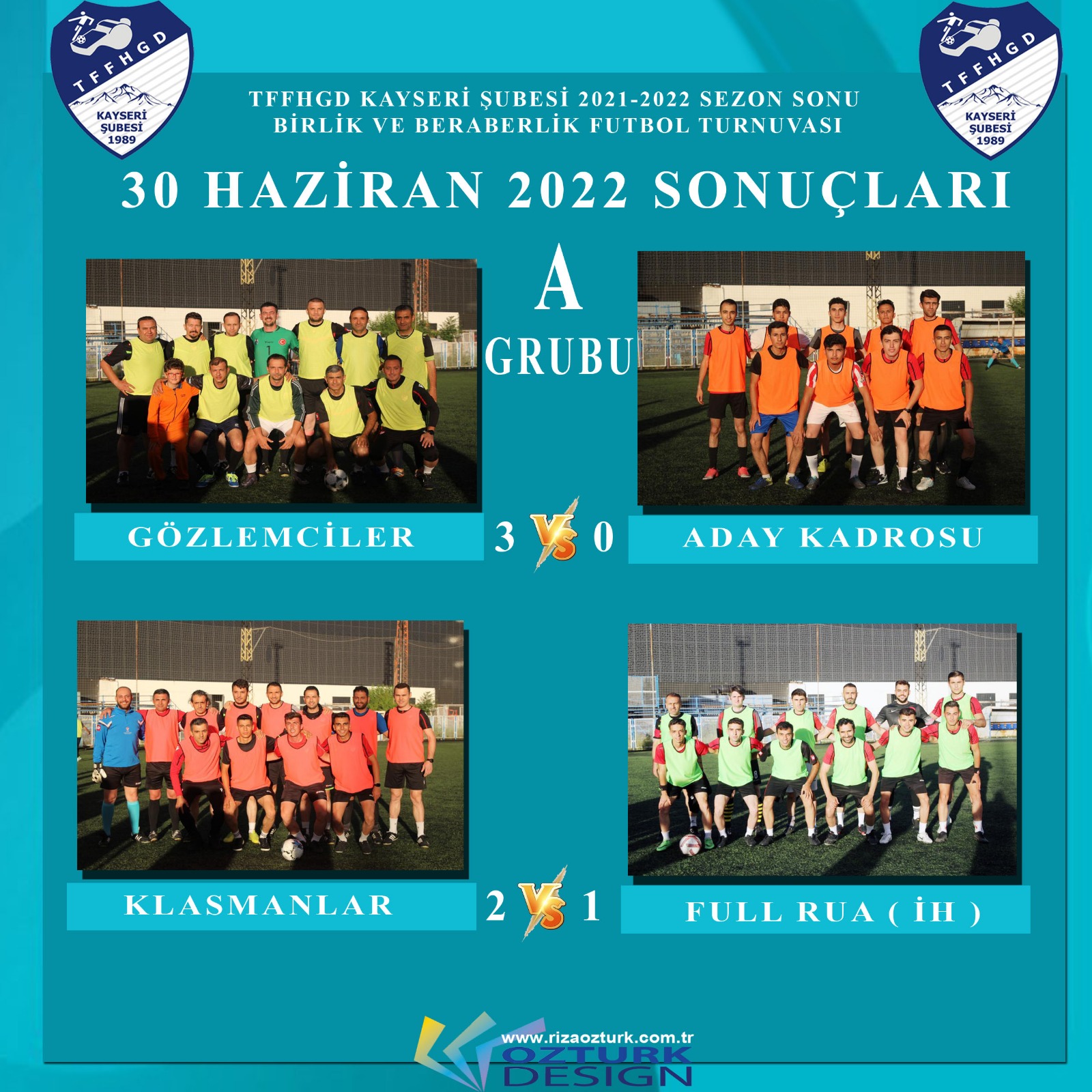A GRUBU İLK MAÇ MÜSABAKA SONUÇLARI