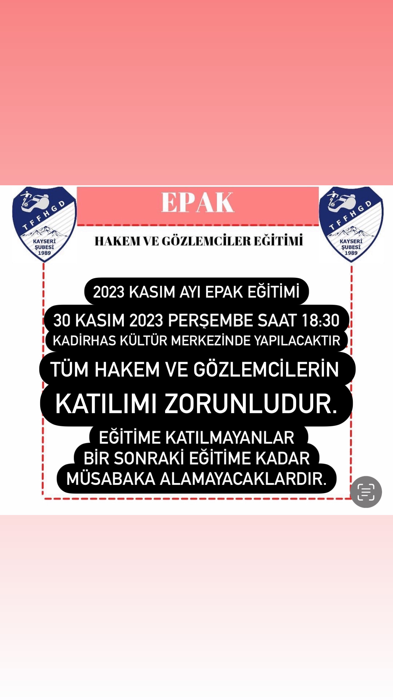 KASIM EPAK EĞİTİMİ