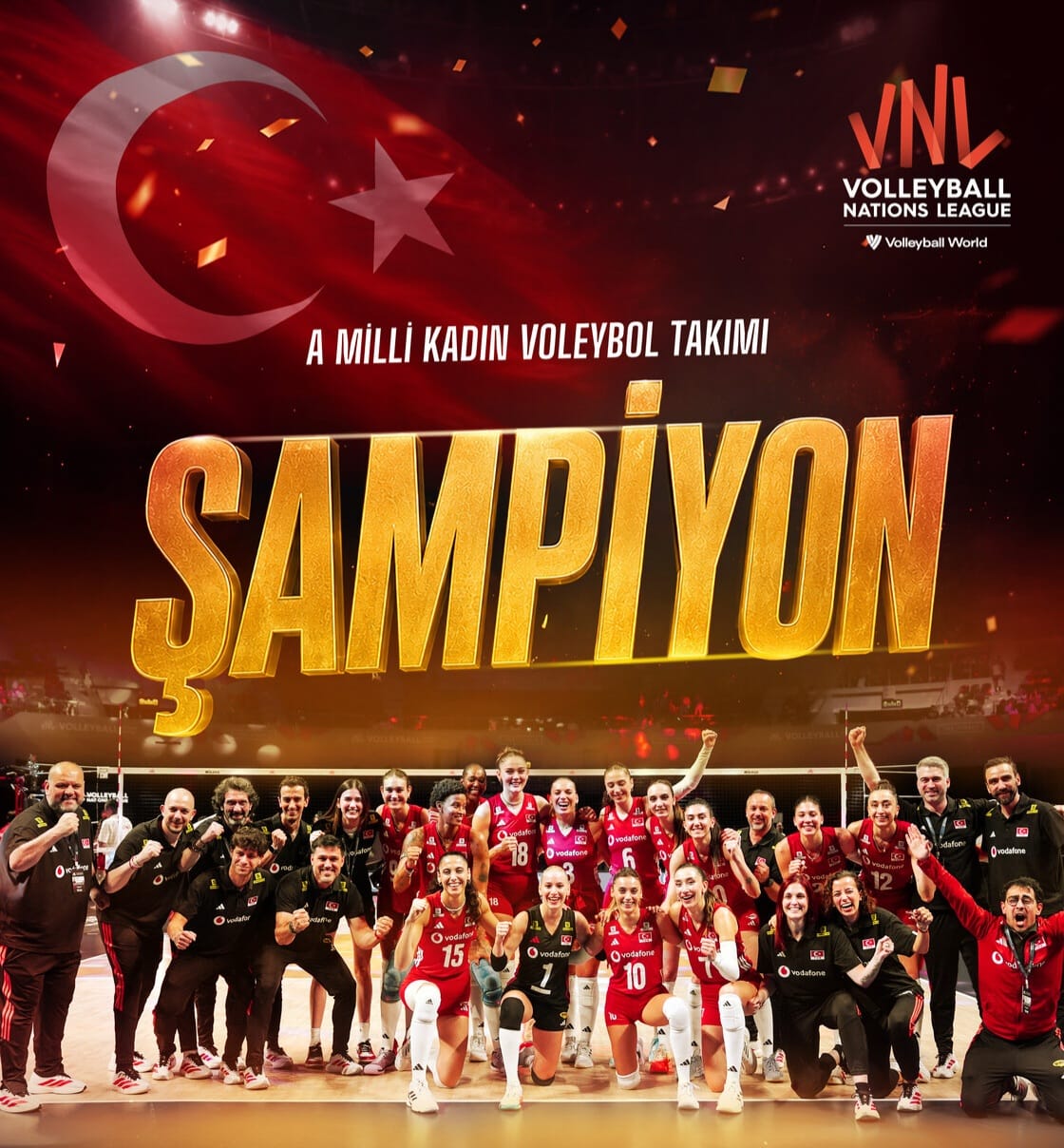 A Mili Kadın Voleybol Takımımız ŞAMPİYON